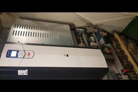 The ACS880 control panel has digital displays for all signals including speed, torque and current.